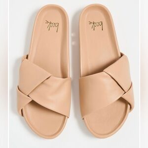 Beek Tori Sandals - Beach Leather Slides Size 9 NEW